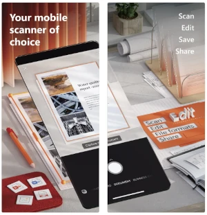 Microsoft Lens App Store screenshots